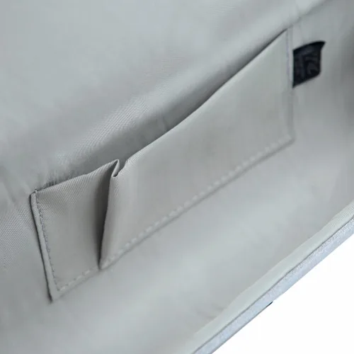 Vista 4 de Elegante Onda Cristal Plisado Satén Solapa Embrague Bolso de Noche - Diff Colors Avail