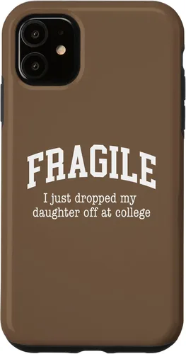 Vista 8 de Frágil - Carcasa para iPhone 16 con texto en inglés "I Just Ddrops My Daughter Off at College Parents