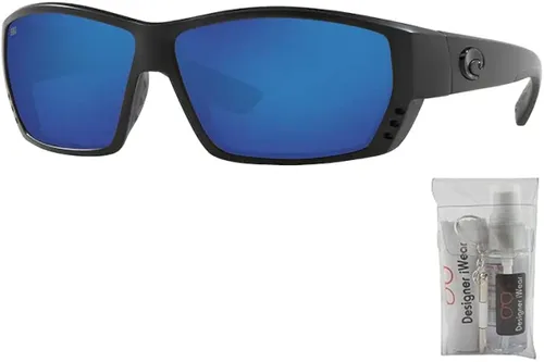 Vista 2 de Costa Tuna Alley 6S9009 - Lentes de sol rectangulares para hombre paquete con kit de cuidado de gafas de cortesía de diseñador iWear