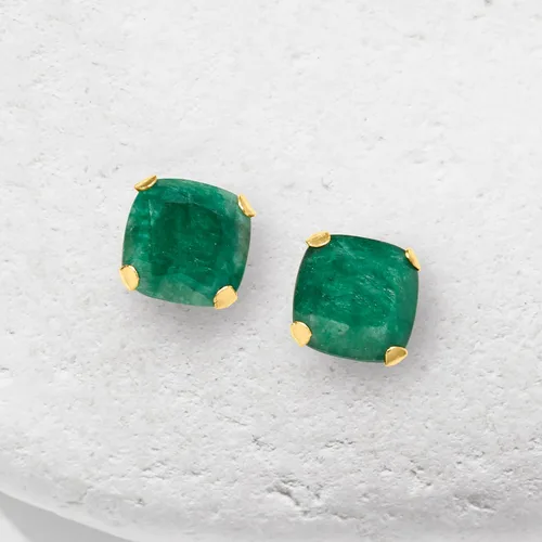 Vista 3 de Ross-Simons Gemstone Martini Stud Earrings in 14kt Yellow Gold
