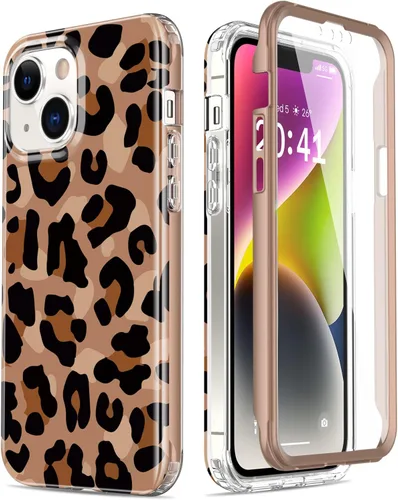 Vista 36 de Esdot Funda para iPhone 14 con Protector de Pantalla Integrado, Funda Resistente de Grado Militar con Diseños de Moda para Mujeres y Niñas, Funda