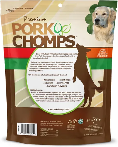 Vista 6 de Pork Chomps Masticables para perros, palitos de 5 pulgadas, sabores surtidos, 50