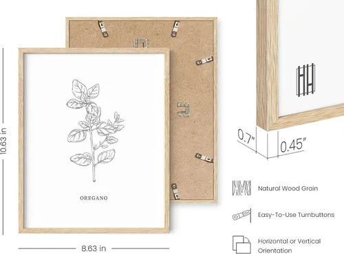 Vista 3 de HAUS AND HUES Pósteres florales y de plantas, juego de 6 impresiones botánicas, arte de pared de flores y plantas, decoración botánica
