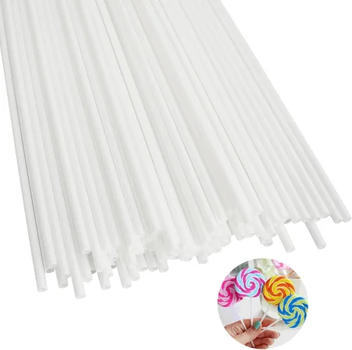 Vista 2 de Cake Pop Sticks yyangz 200 palitos de piruleta blancos de 8 pulgadas para piruletas, galletas, dulces, postres, palitos de golosinas