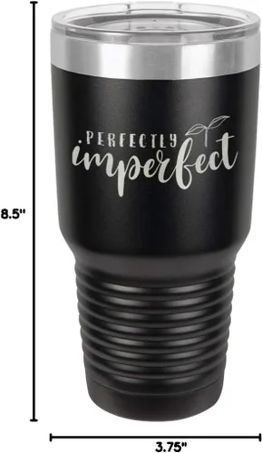 Vista 10 de Vaso de acero inoxidable de 30 onzas con popote y tapa superior deslizante Comparar con Yeti Rambler
