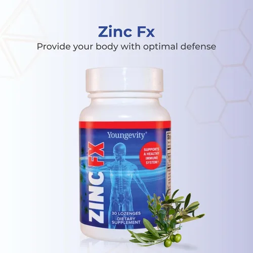 Vista 2 de Youngevity Zinc Fx - Zinc + oligominerales + saúco + astrágalo - Apoyo inmunológico masticable - Altamente absorbente - Delicioso - 30
