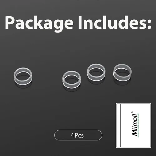Vista 7 de (4 Pack) Miimall Compatible with Steam Deck Joystick Protectors, Invisible Elastic Clear TPU Anti-Wear Protector Ring for Steam DeckXbox PS4 PS5