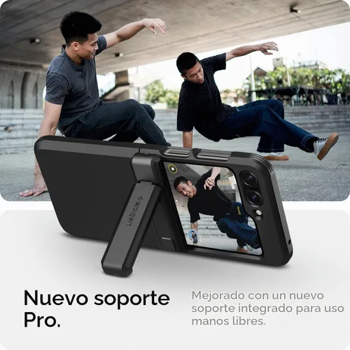 Vista 4 de Spigen Tough Armor Pro [protección de bisagra] diseñada para Galaxy Z Flip