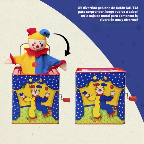 Vista 4 de Muñeco en caja de sorpresas de Schylling, Jester Jack