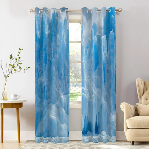 Vista 88 de Shrahala Orange Autumn Autumn Blackout Curtain Tiers, Fall Kitchen Valance Light Blocking Tier Drapes with Rod Pocket, 2 Pack 26 X 24 in