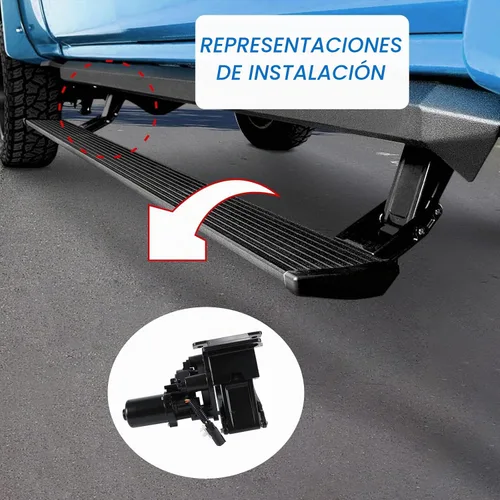 Vista 6 de DICMIC Motor de estribo izquierdo con soporte Compatible con Ford F150 2015-2020 Reemplazo# FL3Z-16A507-A