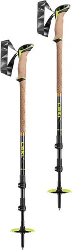 Vista 2 de LEKI Bastones de esquí ligeros ajustables de aluminio Sherpa para esquí de campo y snowboard