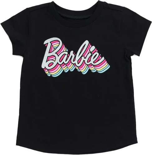 Vista 4 de Barbie Paquete de 3 camisetas para niñas de niños pequeños a grandes