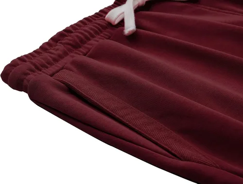 Vista 3 de Pantalones cortos casuales de punto de algodón con cordón elástico para hombre