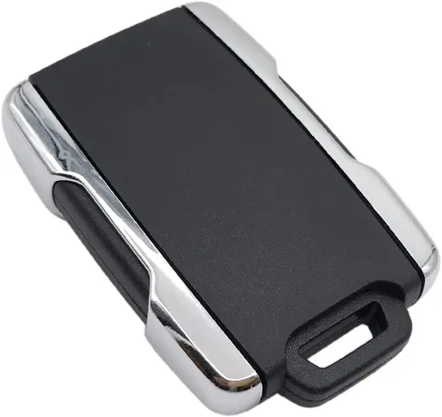 Vista 4 de 2 fundas de repuesto para llavero de entrada sin llave para Chevrolet Chevy Silverado Colorado/GMC Sierra Canyon 2014 2015 2016 2017 (plateado)