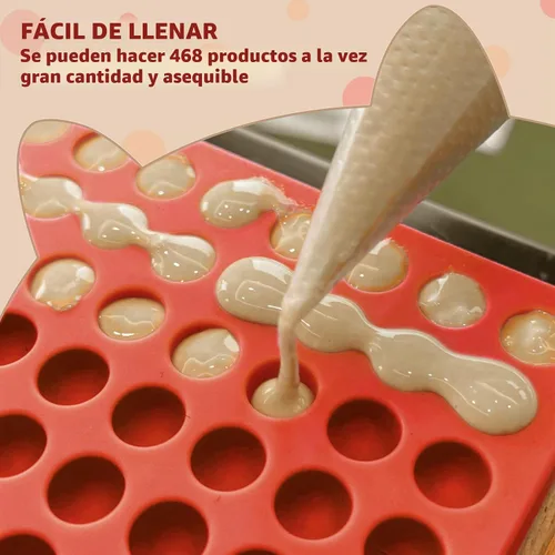 Vista 2 de HKNMTT Moldes de Silicona Mini Forma Redonda, 468 Cavidades Bandeja de Horneado de Pequeñas Semi Esferas Moldes para Golosinas para Perros y Dulces