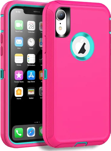 Vista 14 de MXX Compatible con iPhone XR, 3 capas súper protectoras, cuerpo resistente, resistente, a prueba de golpes y polvo, diseñada para Apple Xr funda