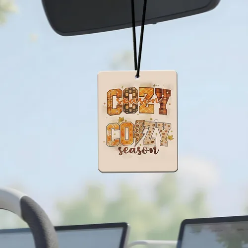 Vista 3 de Ambientador cristiano de otoño para automóvil, 4 piezas, cita religiosa acogedora perfumada, decoración colgante para mujeres y hombres, vehículos