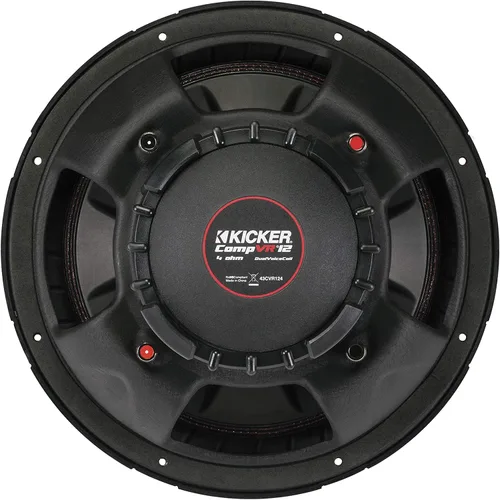 Vista 5 de KICKER Subwoofer de potencia para coche CompVR de 4 ohmios DVC de 12 pulgadas y 800 vatios 43CVR124