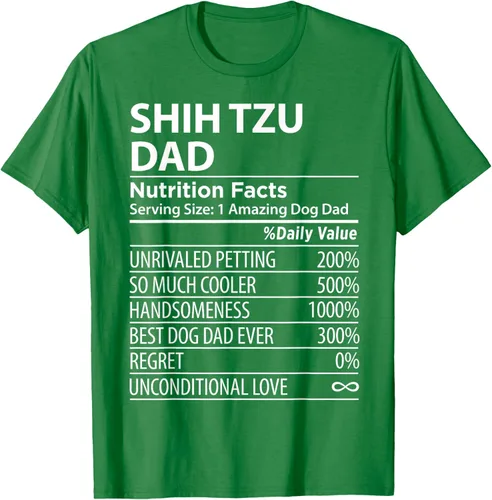 Vista 4 de Shih Tzu Dad - Camiseta divertida para dueño de perro Shih Tzu, Negro