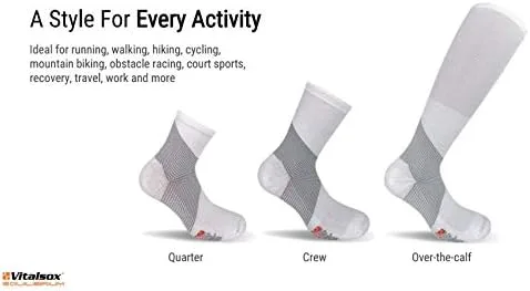 Vista 4 de Vitalsox Quarter Compression Socks