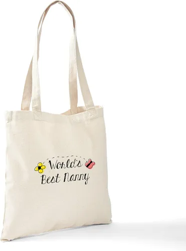 Vista 6 de CafePress Proveedor de cuidado de día Bolso de asas de lona natural, bolso de compras de tela, Caqui