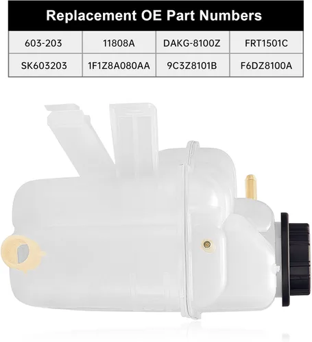 Vista 4 de EVIL ENERGY Depósito de refrigerante con tapa, Compatible con Taurus 2000-2007, Mercury Sable 3.0L V6 2000-2005, Reemplazo para 603-203