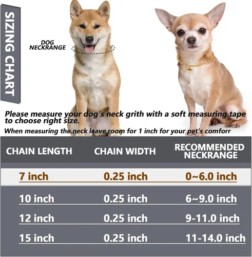 Vista 3 de HOWWFALY Collar para Perro y Cadena Collar para Gato de Acero Inoxidable Ajustable Collar en Forma de Corazón de Oro 18K para Mascotas Pequeñas