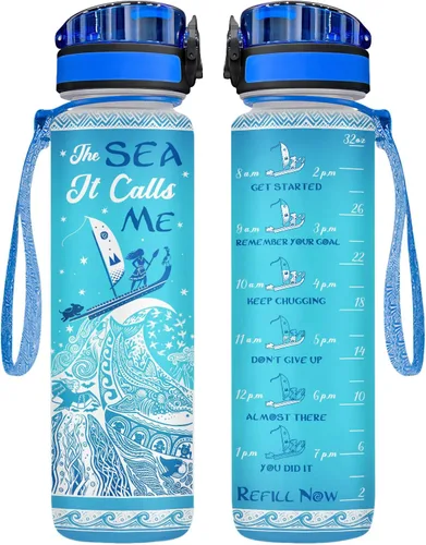 Vista 9 de 34HD Axolotl - Botella de agua de 32 onzas, bonita botella motivacional para mujer, botella de gimnasio con marcador de tiempo, regalo