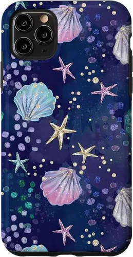 Vista 13 de Summer Aesthetic Seashell Purple Ocean Case for iPhone 17