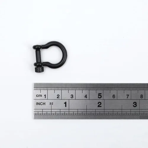 Vista 6 de Semetall Grillete de anclaje de pasador de tornillo, 10 grilletes de anillo en D para aparejo, elevación, correa de remolque y cuerda de alambre