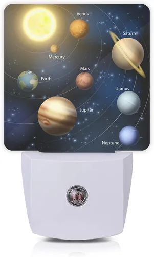 Vista 17 de Luz nocturna de loto de lirio de agua rosa, luces nocturnas LED enchufables, lámpara de noche con sensor automático, lámpara de anochecer a Lirio