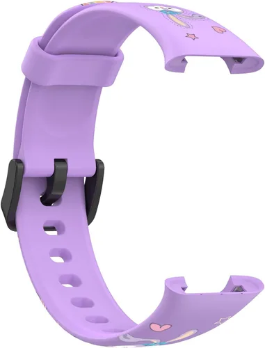 Vista 6 de Lijinlan Bandas de repuesto compatibles con Xiaomi Mi Band 7 Pro Strap mujeres hombres, impresión colorida linda piel floral suave flexible silicona