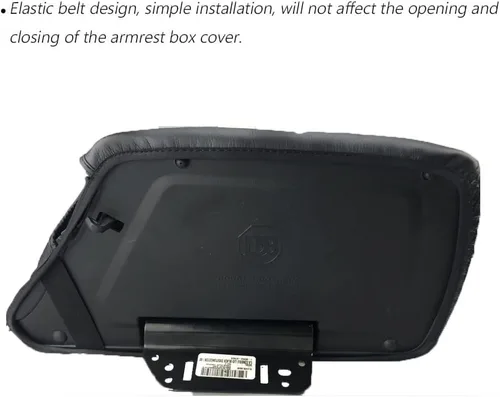 Vista 6 de BOYUER Funda para consola central para Dodge Challenger 2015, 2016, 2017, 2018, 2019, 2020, 2021, 2022, 2023, funda de piel para consola central