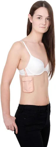 Vista 3 de Pacsafe Coversafe S25 - Funda para brasier secreto antirrobo, Rosa (Orchid Pink), Cartera de viaje