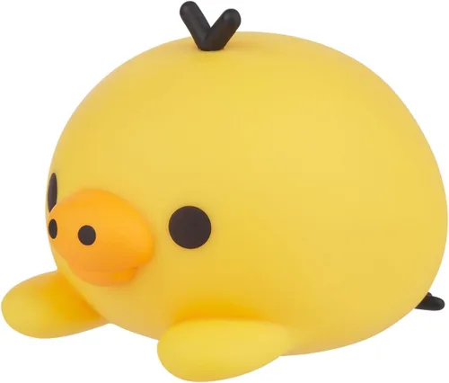 Vista 4 de Rilakkuma Kiiroitori San-X Figura de Juguete de Vinilo Original Acostada Korilakkuma