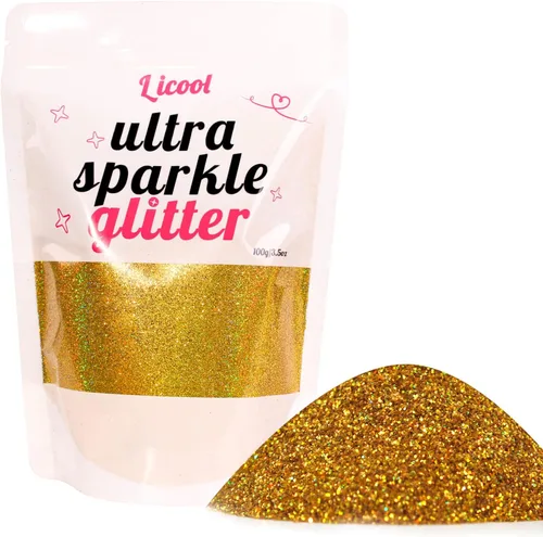 Vista 21 de Purpurina fina holográfica, 3.5 onzas / 3.5 onzas, paquetes de polvo de purpurina extrafina para resina, purpurina artesanal para vasos, fabricación
