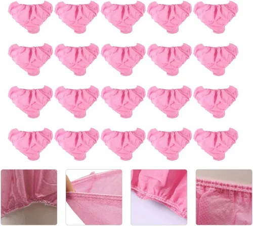 Vista 8 de GALPADA 50 piezas de ropa interior desechable no tejida para mujer, ropa interior desechable para mujer, ropa interior de viaje para incontinencia