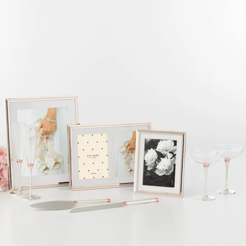 Vista 3 de Kate Spade Rosy Glow - Juego de copas de champán, 2 unidades, 1.40 libras, transparentes
