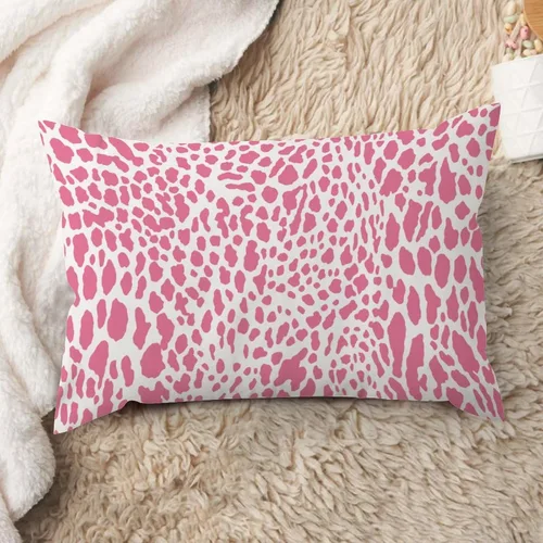 Vista 34 de ArogGeld Funda de cojín lumbar con estampado de leopardo y guepardo negro, funda de almohada para sofá, con manchas de animales marrones y negros