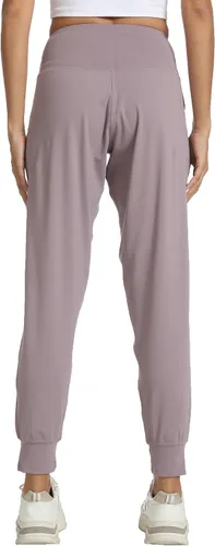 Vista 9 de Kcutteyg - Pantalones deportivos con bolsillos para mujer, diseño suave, ligero y de secado rápido, para entrenamiento, gimnasia, yoga y correr