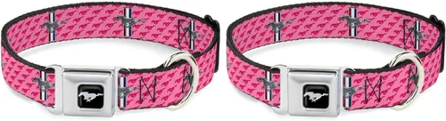 Vista 9 de Collar para perro FM - Mustang w/Barras w/Texto (W30628) - Ancho Pequeño