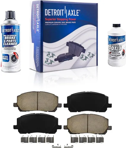 Vista 126 de Detroit Axle - Kit de freno delantero para Dodge Ram 1500 Durango Dakota Chrysler Aspen Dakota Driver Side Disco Freno Pinza de freno de cerámica