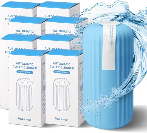 Vista 26 de Fresh & Fresh Limpiadores automáticos para inodoros (verde bosque) – 1 botella (hasta 2500 descargas/botella), limpiador de inodoro comercial