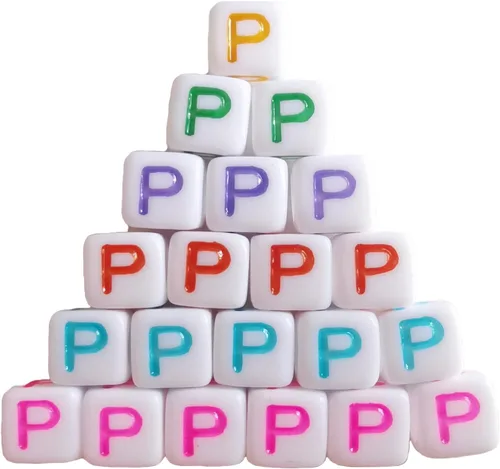 Vista 28 de Xeahung 200 cuentas de letras acrílicas cuadradas multicolor para hacer joyas, llaveros de bricolaje, collares, pulseras, decoraciones