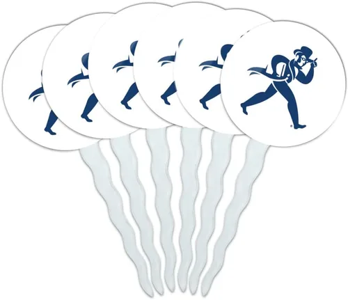 Vista 132 de Abilene Christian - Juego de 6 palillos para cupcakes con logotipo secundario