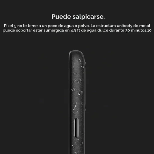 Vista 4 de Google Pixel 5 - Teléfono Android 5G - Resistente al agua - Smartphone desbloqueado con visión nocturna y lente ultra ancha - Solo negro