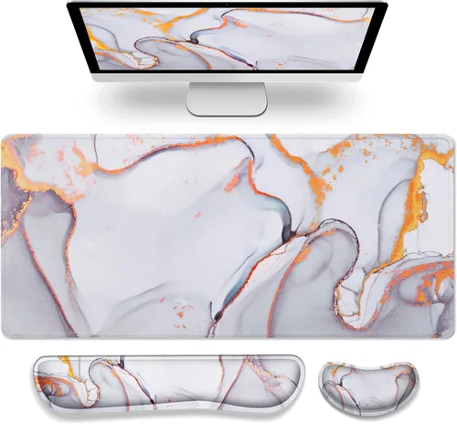 Vista 21 de Gimars Reposamuñecas para mouse, soporte de muñeca Pop It Fidget para aliviar la presión del mouse, almohadilla ergonómica de espuma viscoelástica