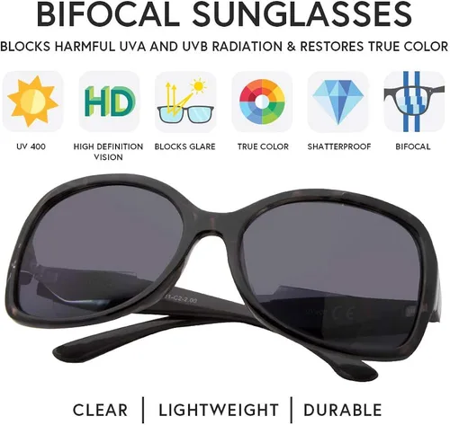 Vista 3 de VITENZI Gafas de sol con lectores para mujer gafas de sol de lectura tintadas gafas de sol Bifocales Ferrara M
