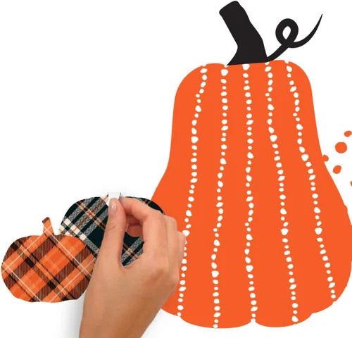 Vista 3 de RoomMates RMK5148SCS - Calcomanía decorativa para pared, diseño de calabazas
